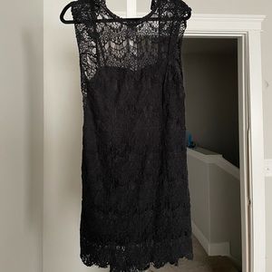 Free People Black Lace Dress